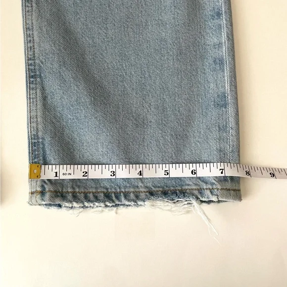 AGOLDE Riley High Rise Slim Straight Crop Jean in Reputation - Picture 13 of 13